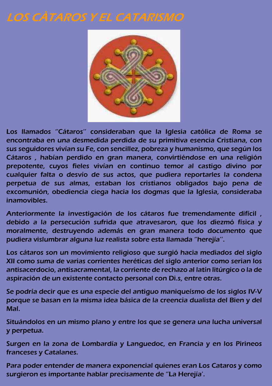 Los Cátaros y el Catarismo